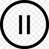暂停按钮,圆图标-空若网 暂停按钮,圆图标-空若网