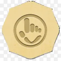 卡通手指圆形图标-空若网 卡通手指圆形图标-空若网