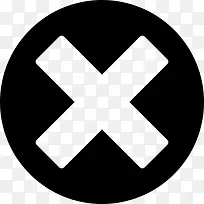 交叉圆按钮图标-空若网 交叉圆按钮图标-空若网