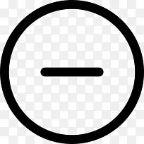 减去圆形按钮图标-空若网 减去圆形按钮图标-空若网