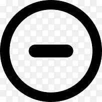 减去圆形按钮图标-空若网 减去圆形按钮图标-空若网