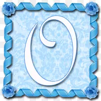 画框-蓝色字体-蓝色丝带-空若网 画框-蓝色字体-蓝色丝带-空若网