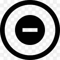 减号圆形按钮图标-空若网 减号圆形按钮图标-空若网