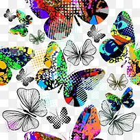 彩色蝴蝶-空若网 彩色蝴蝶-空若网