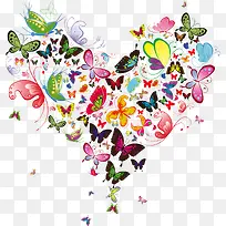 彩色唯美蝴蝶花朵-空若网 彩色唯美蝴蝶花朵-空若网