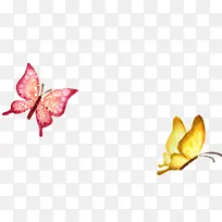 彩色卡通时尚蝴蝶手绘-空若网 彩色卡通时尚蝴蝶手绘-空若网