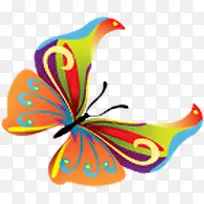 彩色手绘创意蝴蝶-空若网 彩色手绘创意蝴蝶-空若网