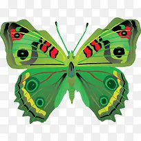 彩色蝴蝶矢量素材-空若网 彩色蝴蝶矢量素材-空若网