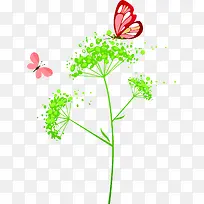 春姿彩色蝴蝶树叶-空若网 春姿彩色蝴蝶树叶-空若网