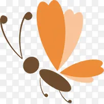 手绘彩色卡通蝴蝶-空若网 手绘彩色卡通蝴蝶-空若网