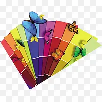 彩色时尚蝴蝶装饰-空若网 彩色时尚蝴蝶装饰-空若网