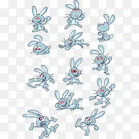可爱卡通兔矢量素材-空若网 可爱卡通兔矢量素材-空若网