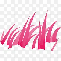 粉色小草矢量图-空若网 粉色小草矢量图-空若网