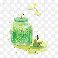 水彩小草-空若网 水彩小草-空若网