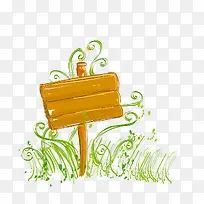 绿色卡通小草-空若网 绿色卡通小草-空若网