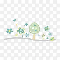 卡通树装饰-空若网 卡通树装饰-空若网