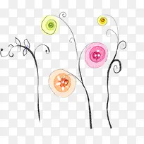 彩绘卡通小草-空若网 彩绘卡通小草-空若网