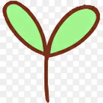 绿色装饰头像小草-空若网 绿色装饰头像小草-空若网