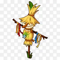 卡通稻草人-空若网 卡通稻草人-空若网