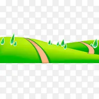 草地 树 小路-空若网 草地 树 小路-空若网