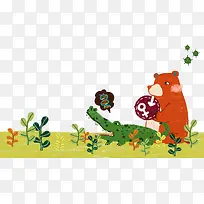 卡通素材 鳄鱼-空若网 卡通素材 鳄鱼-空若网