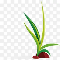 绿色小草矢量图-空若网 绿色小草矢量图-空若网