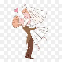 可爱婚礼插画矢量素材-空若网 可爱婚礼插画矢量素材-空若网