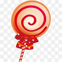 手绘黄红色可爱棒棒糖-空若网 手绘黄红色可爱棒棒糖-空若网