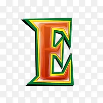 红绿立体字母e-空若网 红绿立体字母e-空若网