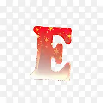 渐变红旗字母e-空若网 渐变红旗字母e-空若网
