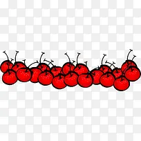 红色卡通樱桃水果-空若网 红色卡通樱桃水果-空若网
