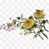 艺术桌面壁纸画-菊花-空若网 艺术桌面壁纸画-菊花-空若网