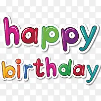 生日快乐艺术字-空若网 生日快乐艺术字-空若网