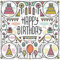 生日快乐海报-空若网 生日快乐海报-空若网