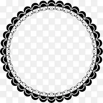 黑色卡通花纹边框-空若网 黑色卡通花纹边框-空若网