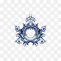 蓝色矢量边框-空若网 蓝色矢量边框-空若网