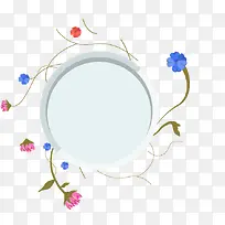 矢量手绘花朵边框-空若网 矢量手绘花朵边框-空若网