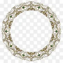 欧式边框圆形素材-空若网 欧式边框圆形素材-空若网