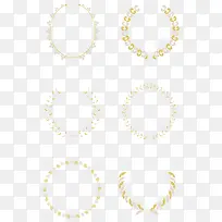 金色花纹圆形边框-空若网 金色花纹圆形边框-空若网