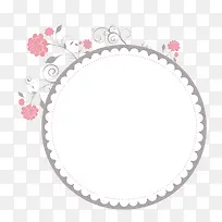花纹装饰圆形边框-空若网 花纹装饰圆形边框-空若网