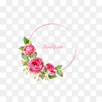 水彩花边边框-空若网 水彩花边边框-空若网