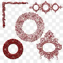 圆形边框矢量-空若网 圆形边框矢量-空若网