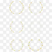 金色花纹圆形边框-空若网 金色花纹圆形边框-空若网