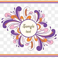 矢量卡通触手装饰圆形边框-空若网 矢量卡通触手装饰圆形边框-空若网