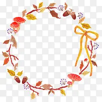 艺术植物圆形边框-空若网 艺术植物圆形边框-空若网