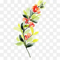 水彩花束清新花朵-空若网 水彩花束清新花朵-空若网