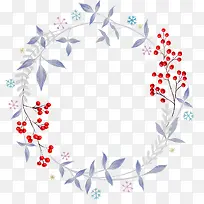 紫色植物圆形边框-空若网 紫色植物圆形边框-空若网