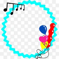 蓝色波纹圆形边框素材-空若网 蓝色波纹圆形边框素材-空若网