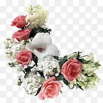 粉色白色花束-空若网 粉色白色花束-空若网