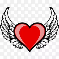 天使翅膀剪贴画-心晕剪贴画-空若网 天使翅膀剪贴画-心晕剪贴画-空若网